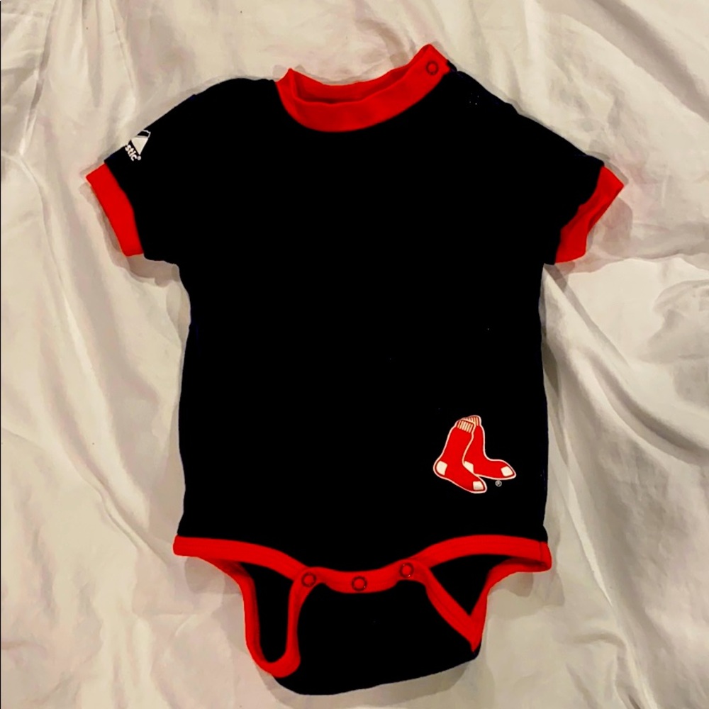Red Sox Ringer Onesie - Cute!!!